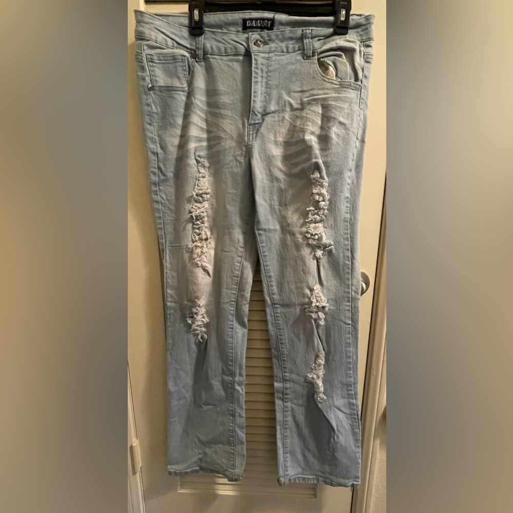 Distressed Diamanté Women’s  Jeans